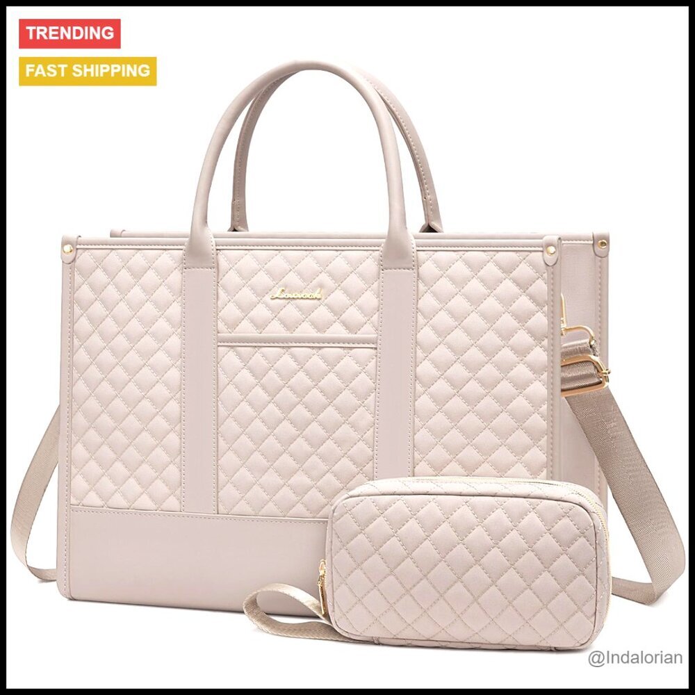 Professional Waterproof Laptop Tote Bag Lightweight Shoulder Bag Travel Elegant